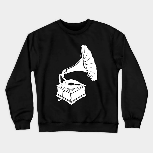 Gramophone Crewneck Sweatshirt by thriftjd